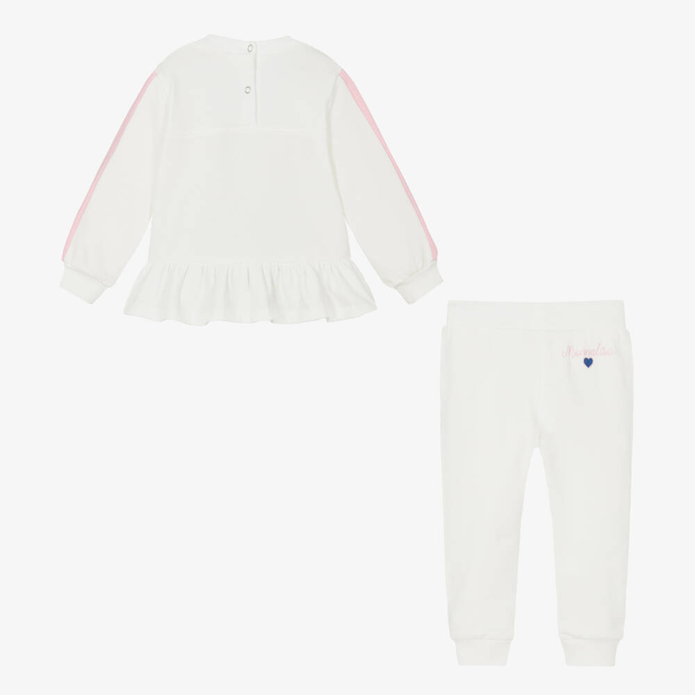 Monnalisa-Girls Cotton Bear Print Tracksuit | Childrensalon Outlet