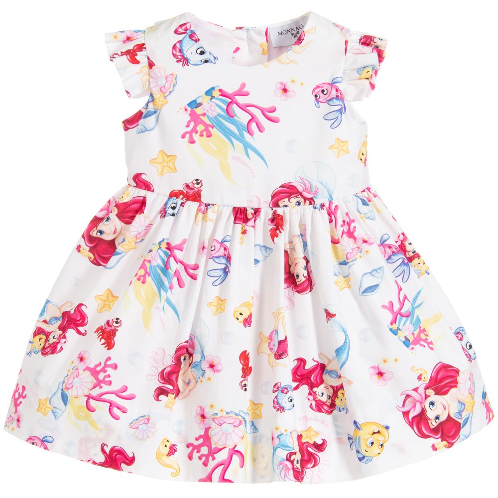 Monnalisa Bebé - Girls Cotton Disney Dress | Childrensalon