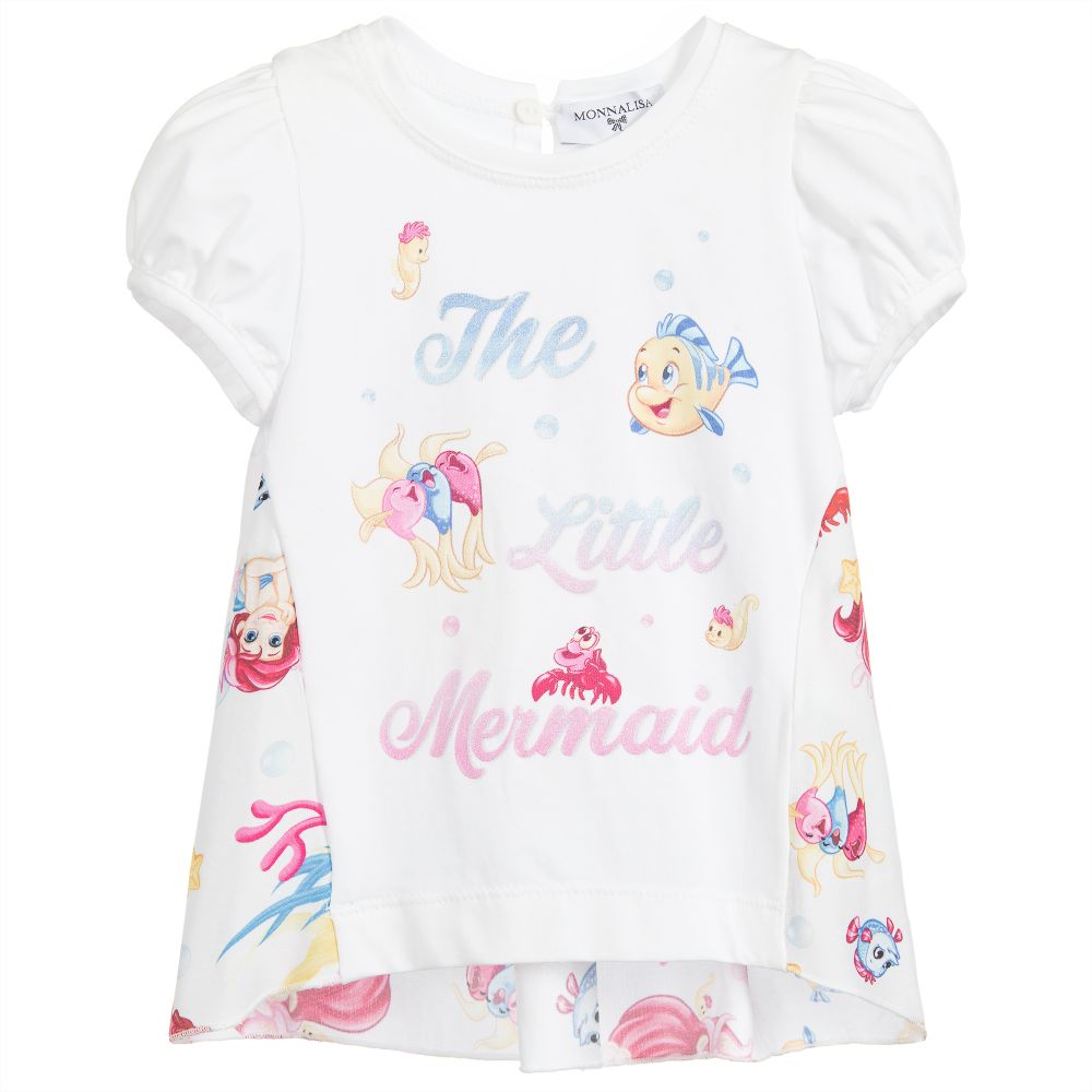 Monnalisa Bebé - Girls Cotton Disney Top | Childrensalon