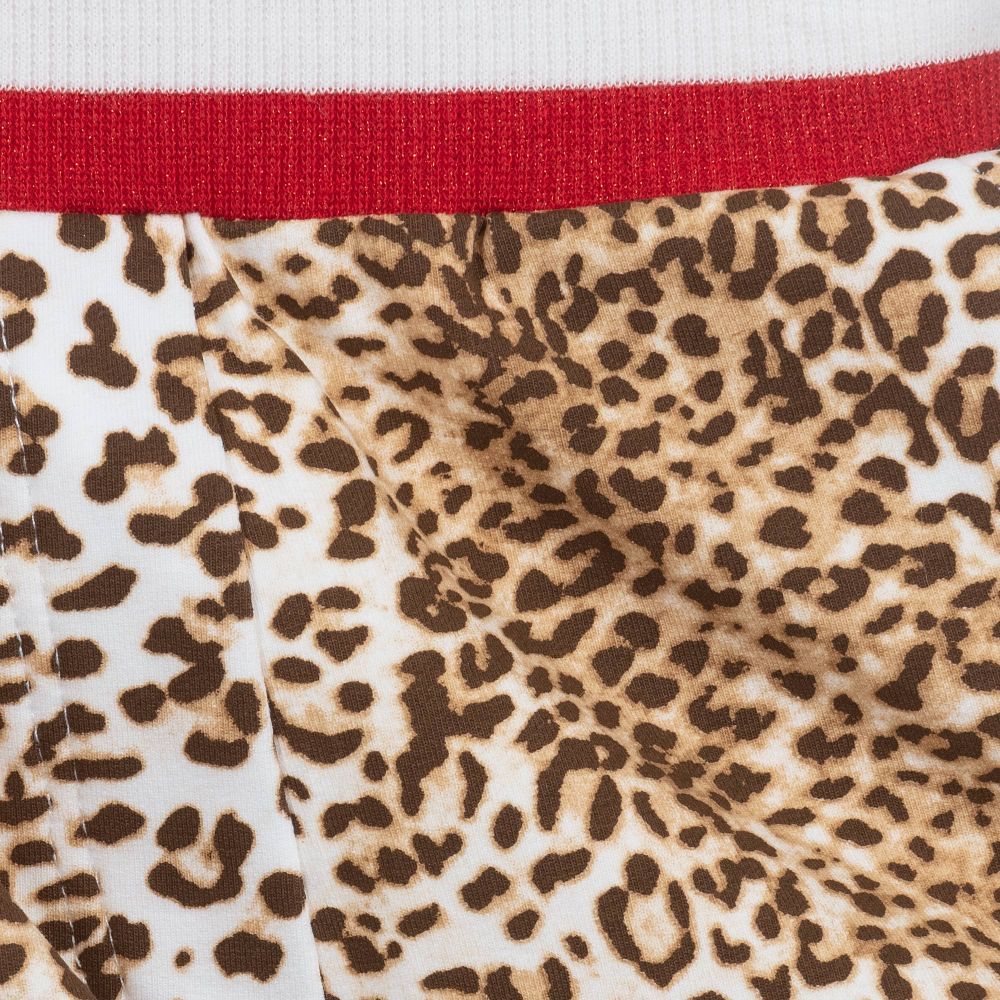 Monnalisa-Girls Cotton Leopard Shorts | Childrensalon Outlet