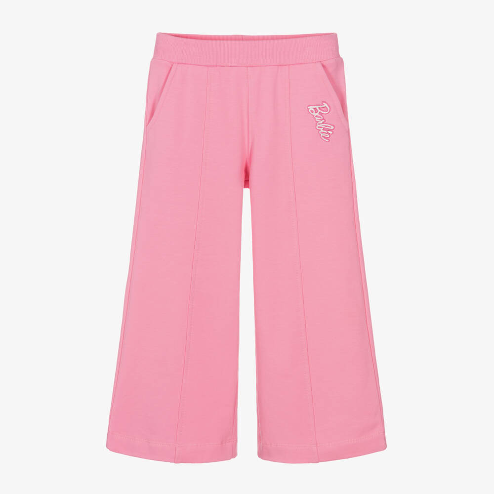 Monnalisa-Girls Cotton Pink Barbie Trousers | Childrensalon Outlet