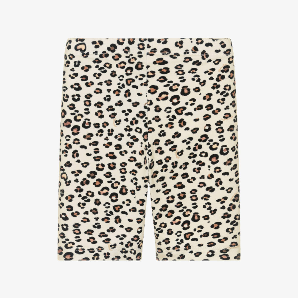 Monnalisa-شورت بناتي قطني بلون كريمي بطبعة سفاري | Childrensalon Outlet