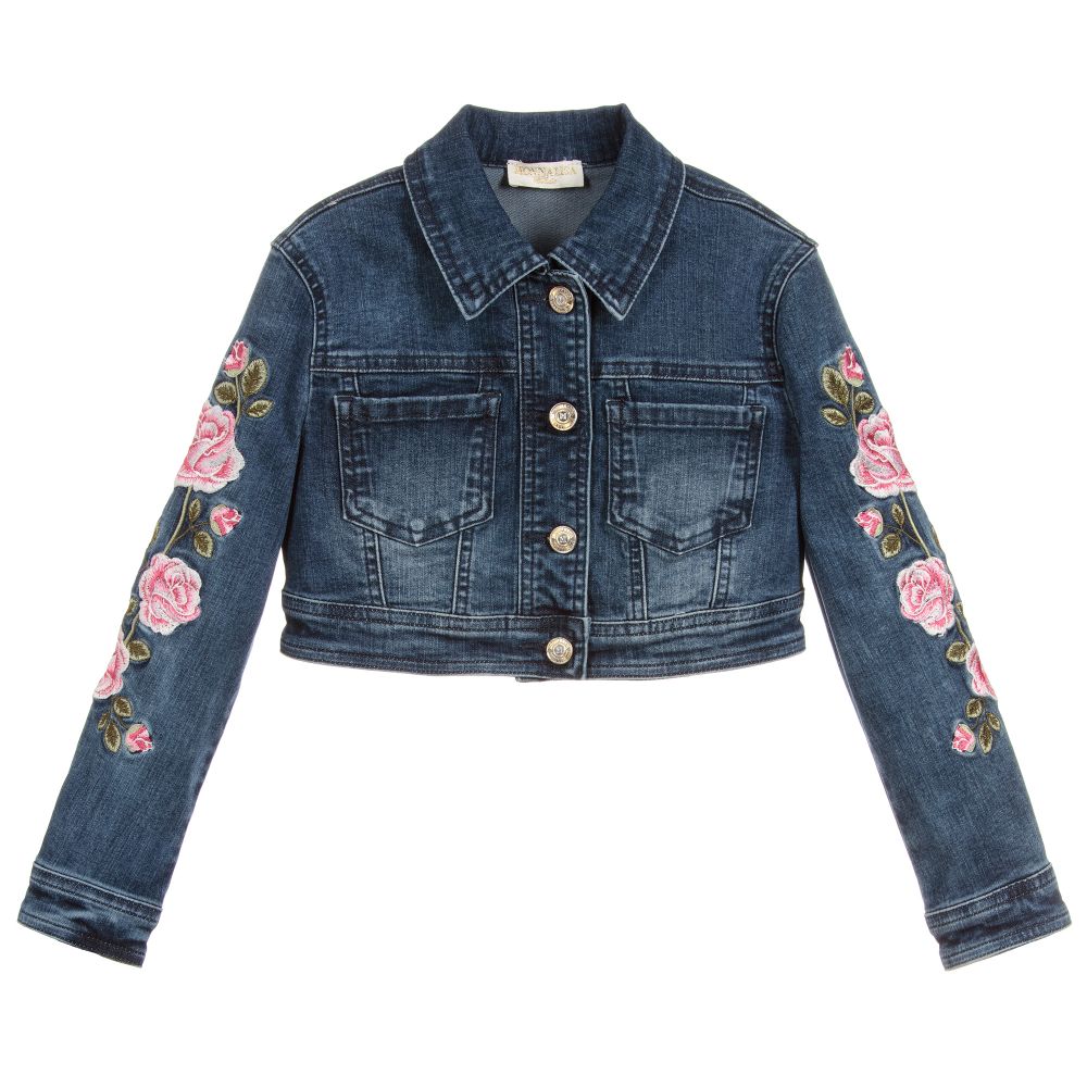 Girls crop jean clearance jacket