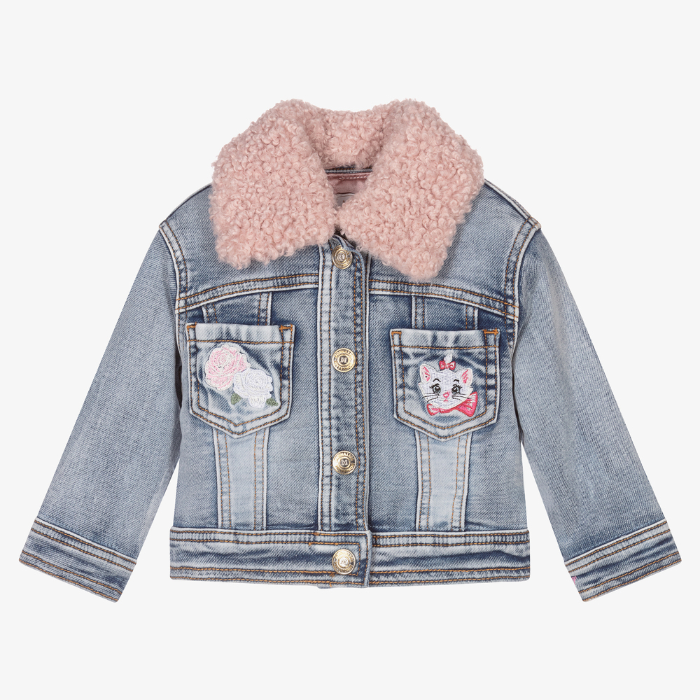 Monnalisa - Girls Disney Denim Jacket | Childrensalon