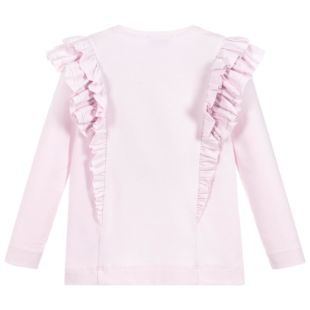 Monnalisa-Girls Disney Pink Cotton Top | Childrensalon Outlet