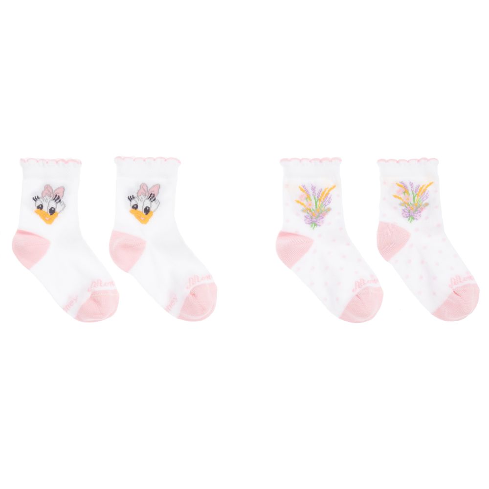 Monnalisa - Girls Disney Socks (2 Pack) | Childrensalon