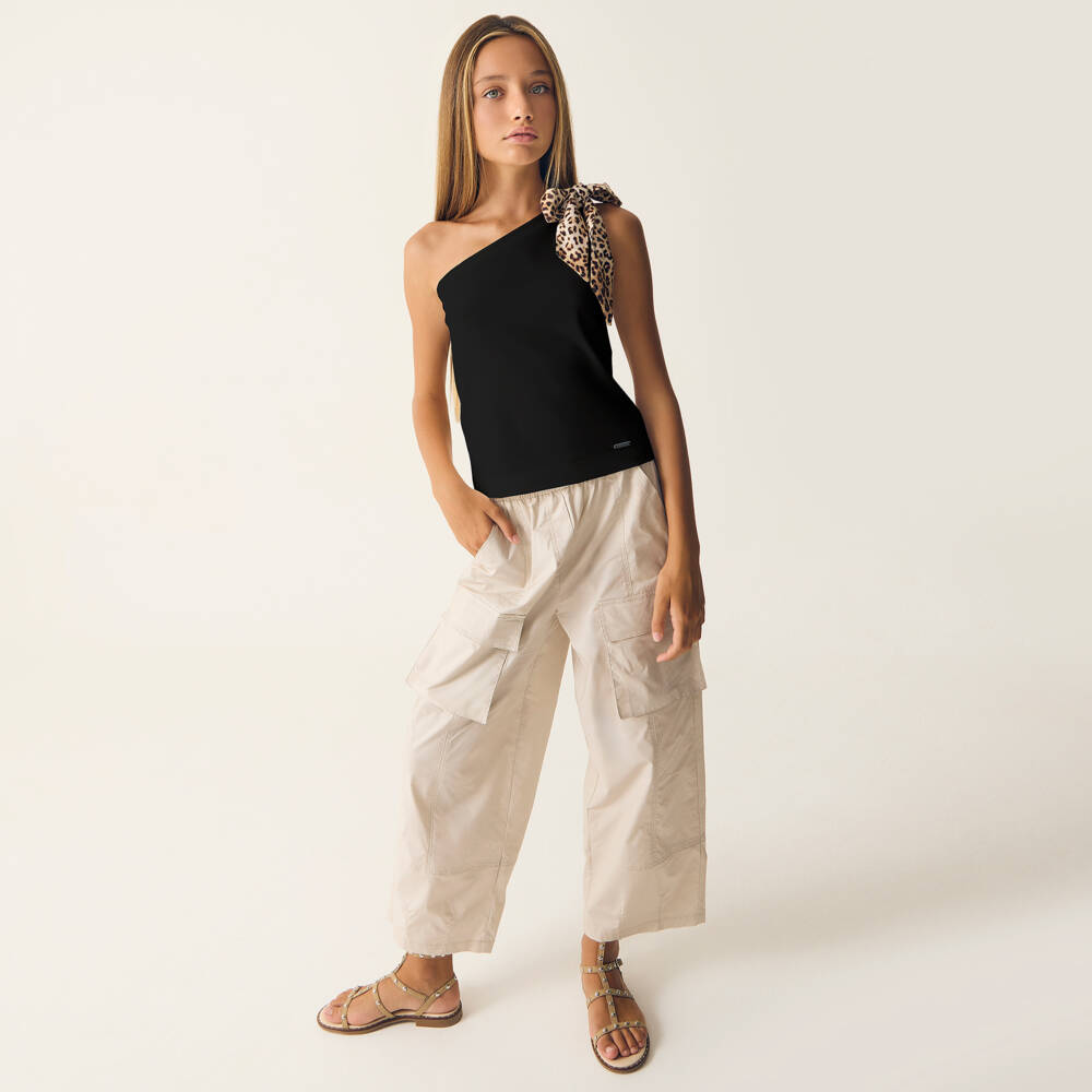 Monnalisa-Элегантный черный топ для девочек | Childrensalon Outlet