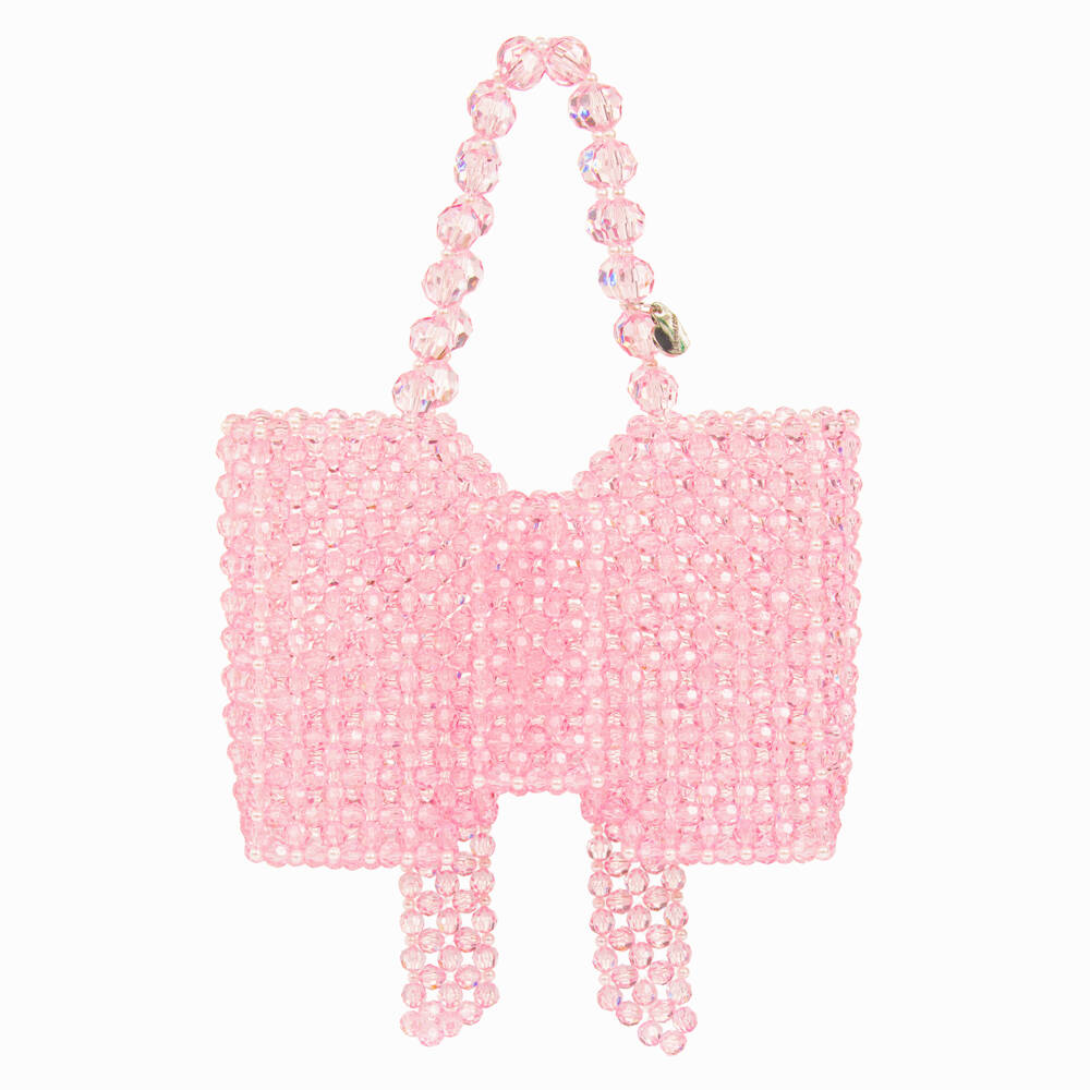Monnalisa-Girls Elegant Pink Crystal Purse | Childrensalon Outlet