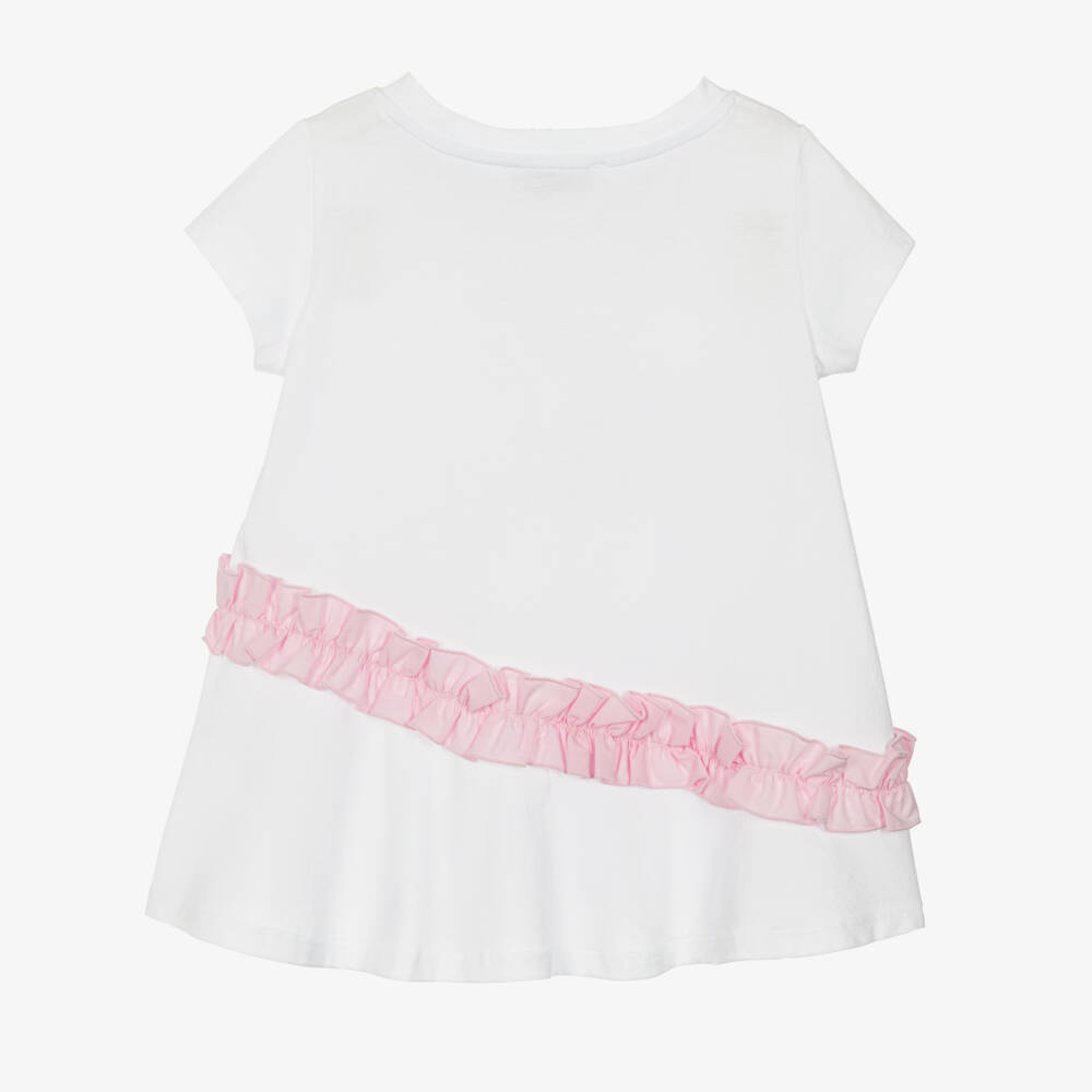 Monnalisa-Элегантный белый топ Bambi для девочек | Childrensalon Outlet