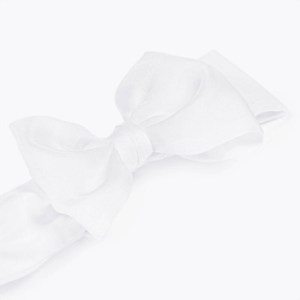 Monnalisa-Girls Elegant White Hair Accessory | Childrensalon Outlet