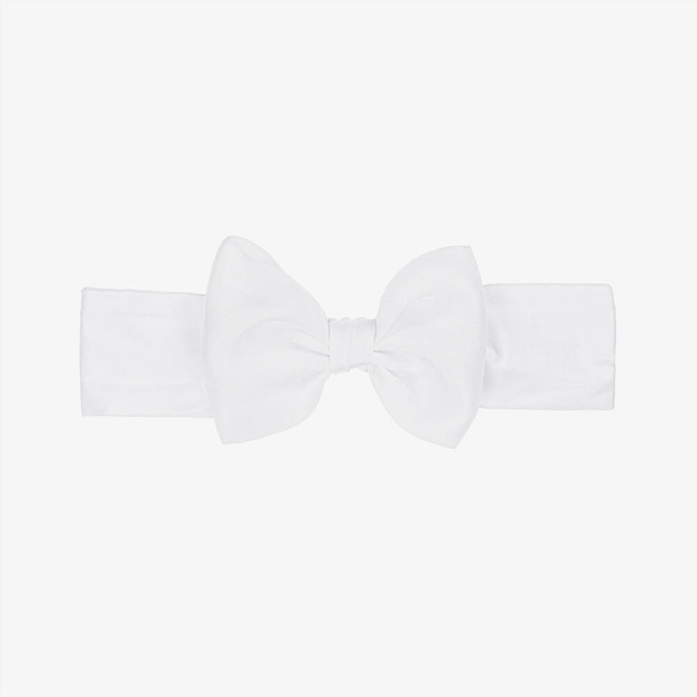 Monnalisa-Girls Elegant White Hair Accessory | Childrensalon Outlet