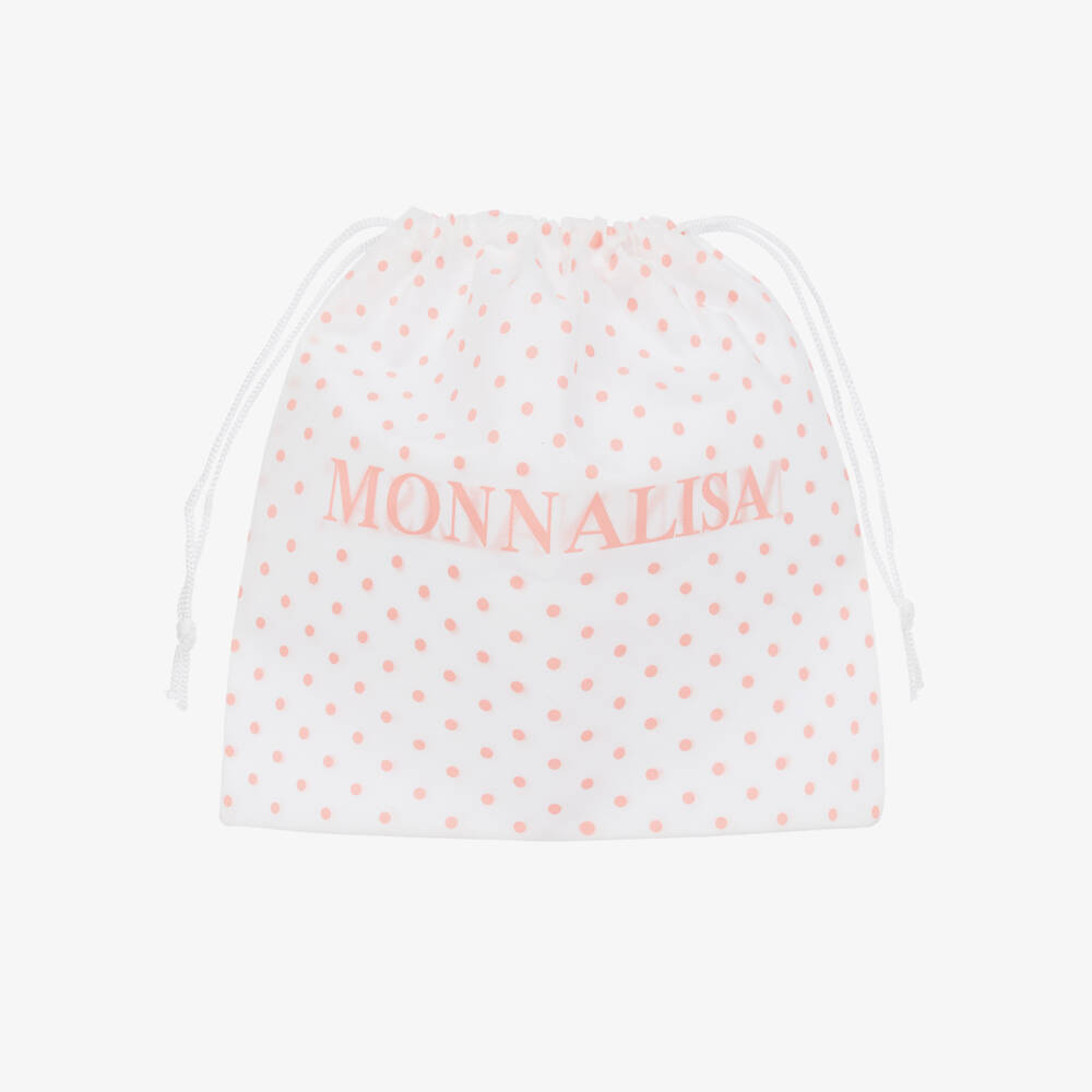 Monnalisa-Girls Elegant White Straw Purse | Childrensalon Outlet