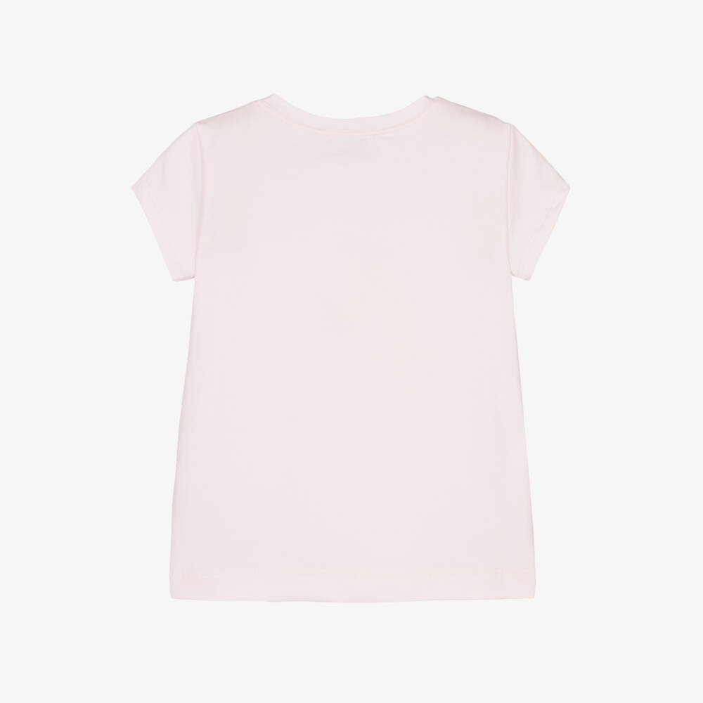 Monnalisa-Очаровательная розовая футболка Bambi для девочек | Childrensalon Outlet