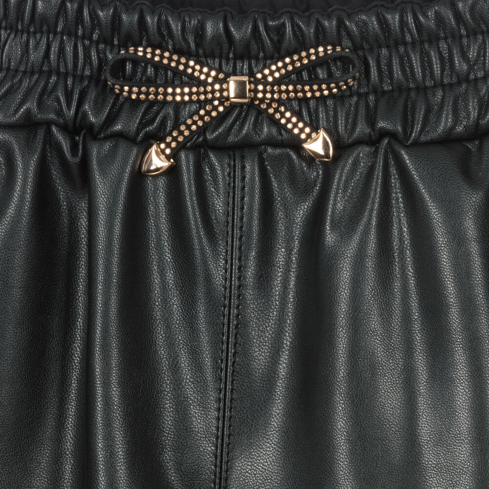 Monnalisa-Брюки из искусственной кожи | Childrensalon Outlet