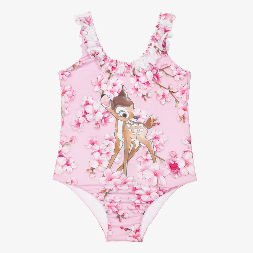 Monnalisa-Girls Floral Bambi Swimwear Delight | Childrensalon Outlet