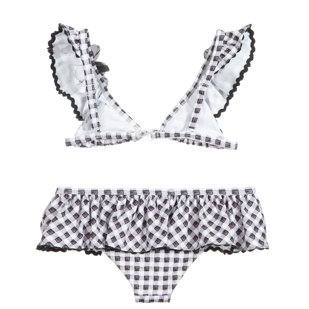 Monnalisa-Girls Gingham & Roses Bikini | Childrensalon Outlet