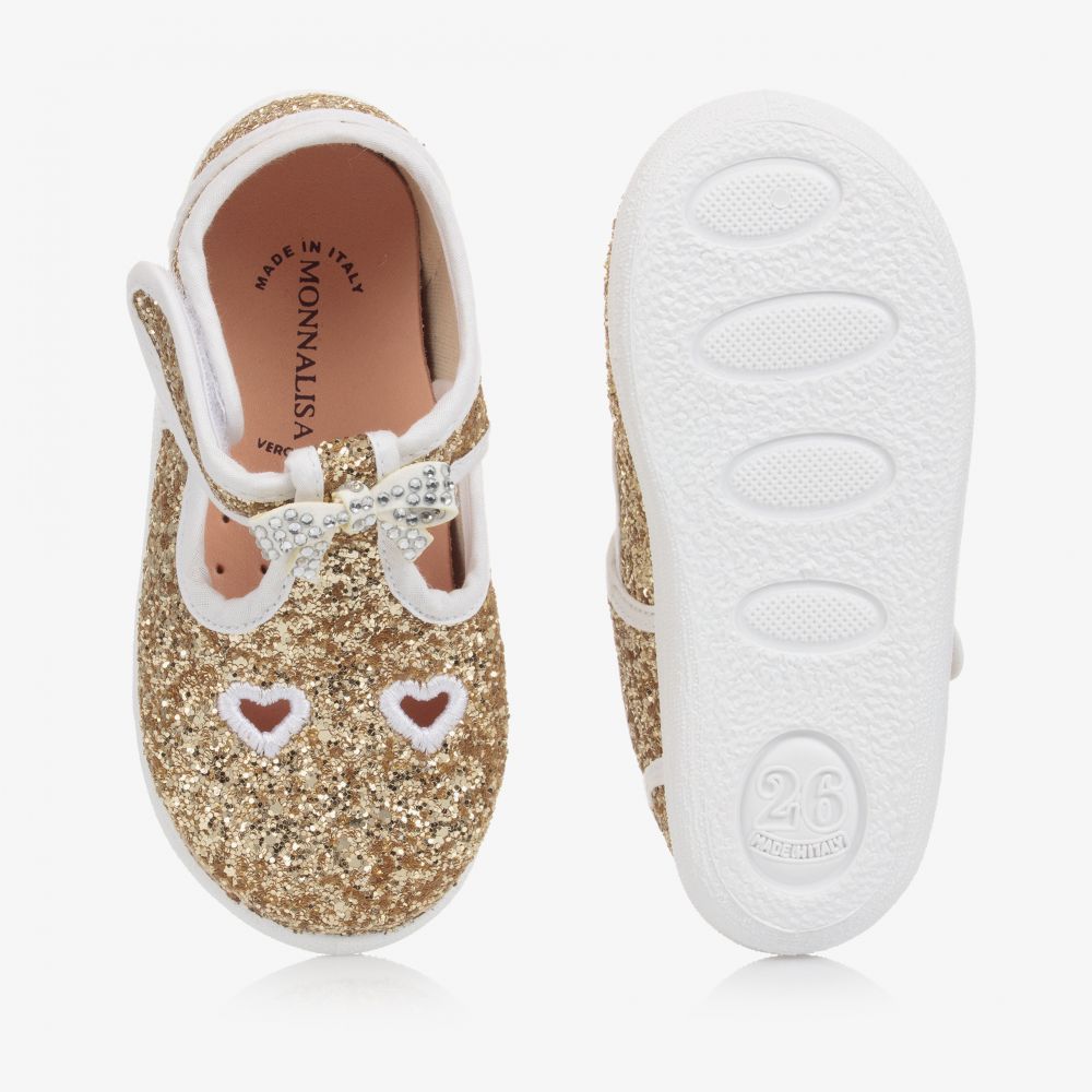 Monnalisa glitter shoes deals
