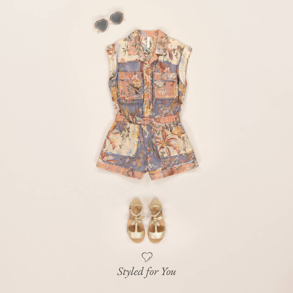 Monnalisa-Girls Golden Heart Sparkle Shades | Childrensalon Outlet