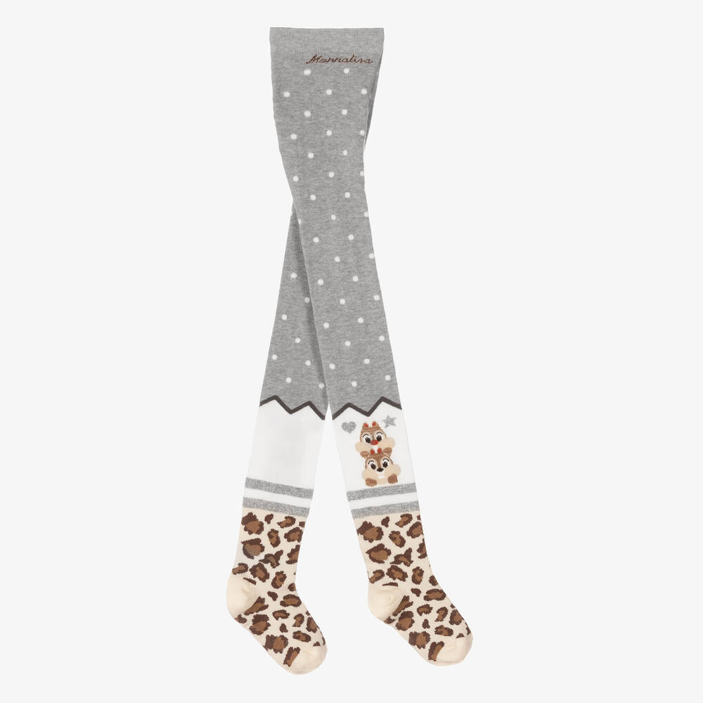 Monnalisa - Collants gris ChipnDale fille | Childrensalon