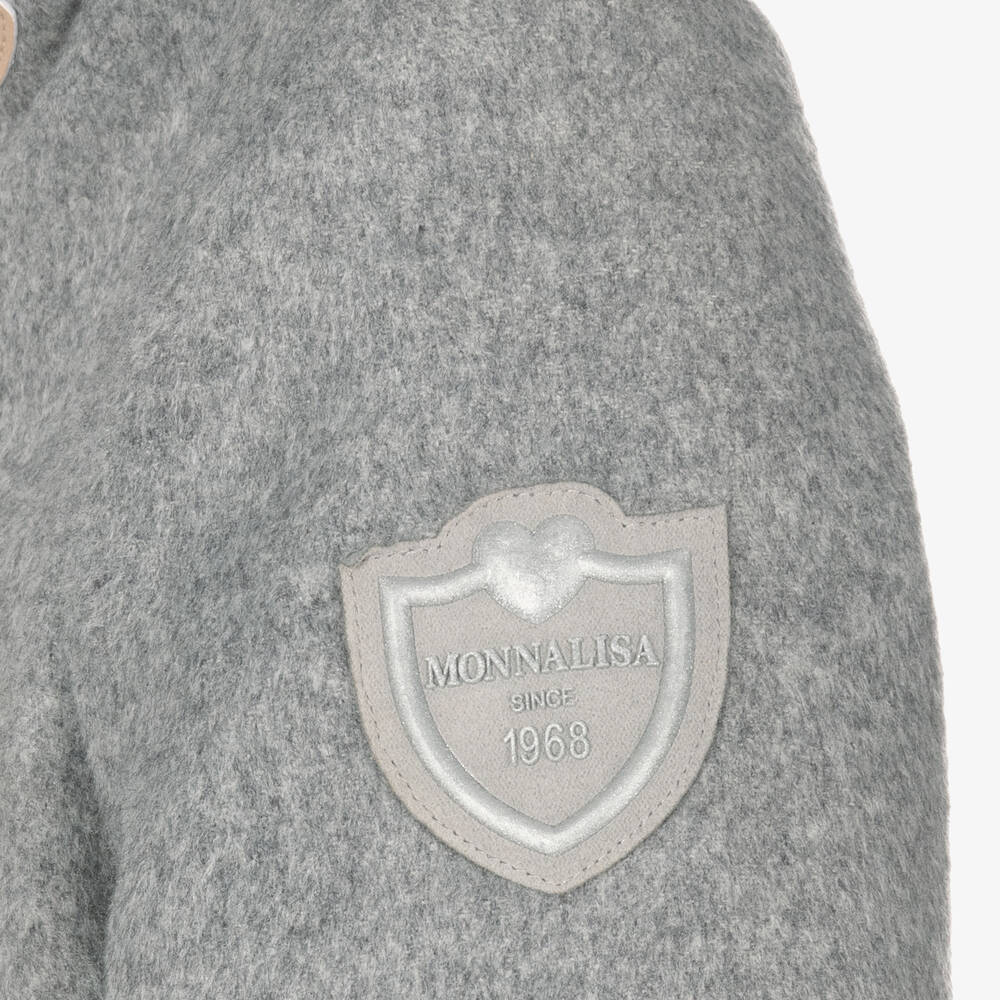 Girls grey duffle coat outlet