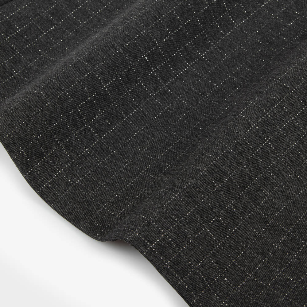 Monnalisa-فستان بياقة جيرسي ميلانو لون رمادي | Childrensalon Outlet