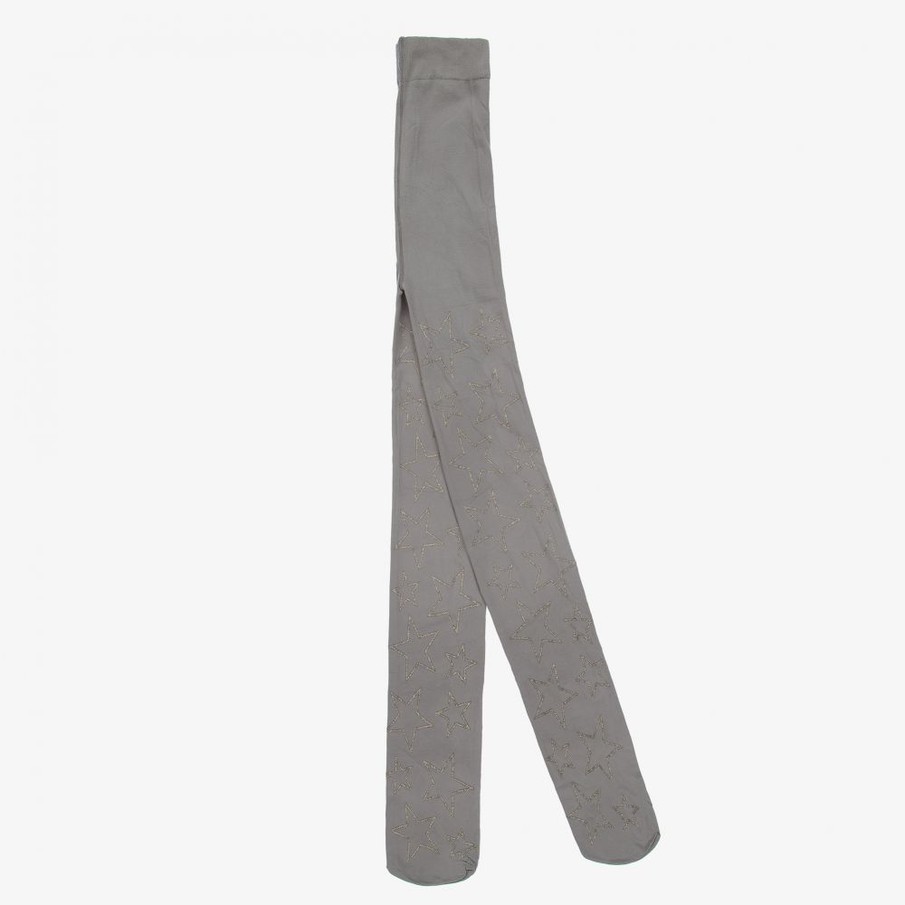 Monnalisa-Girls Grey Nylon Tights | Childrensalon Outlet