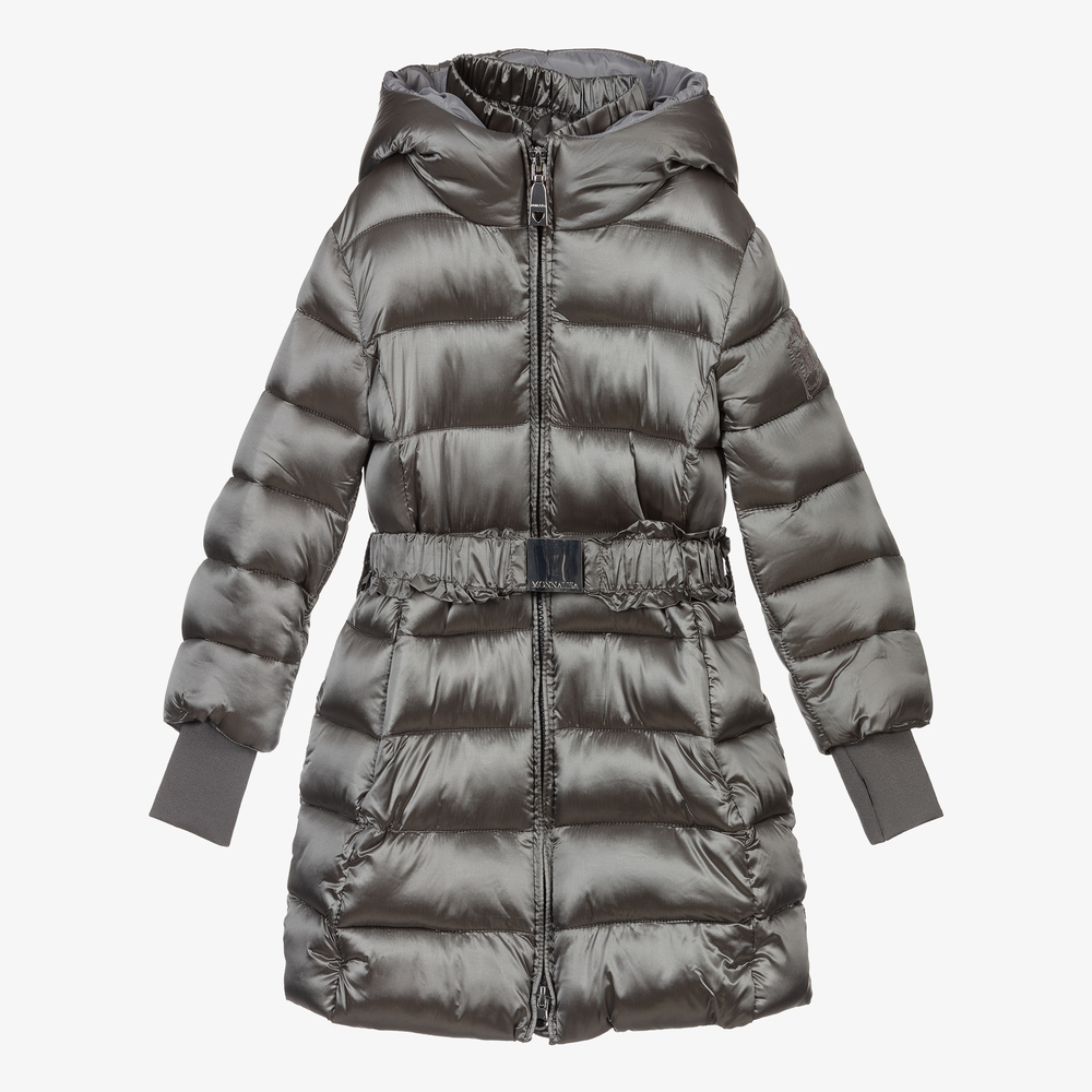 Ladies grey puffa coat store