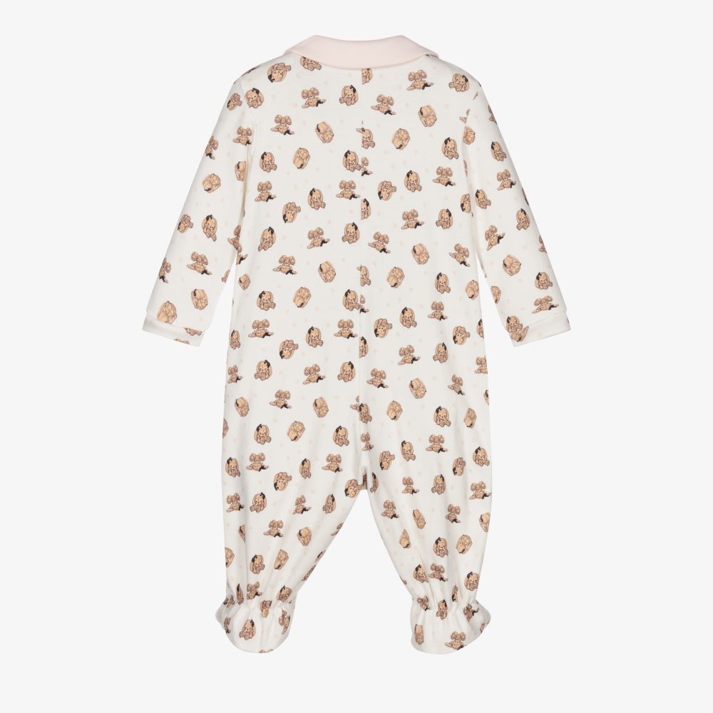 Monnalisa-بيبي غرو قطن لون عاجي للمولودات | Childrensalon Outlet