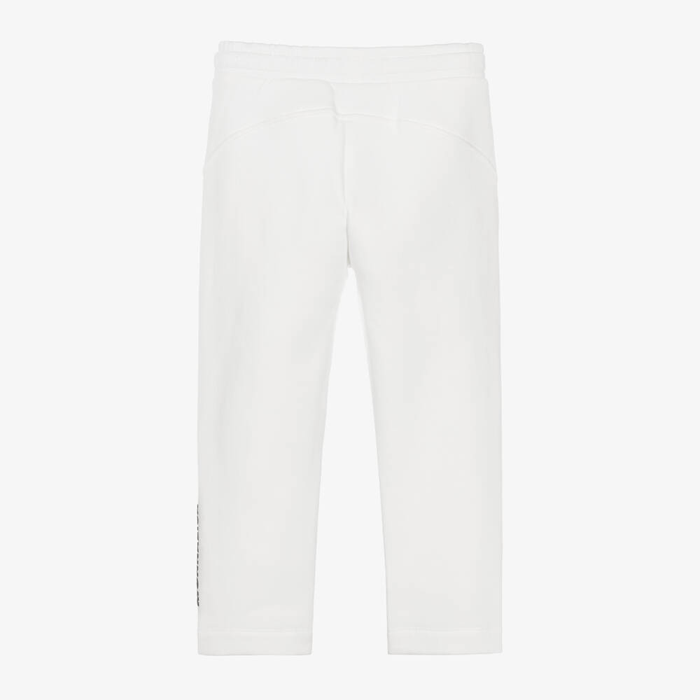 Monnalisa-Girls Ivory Cotton Joggers | Childrensalon Outlet