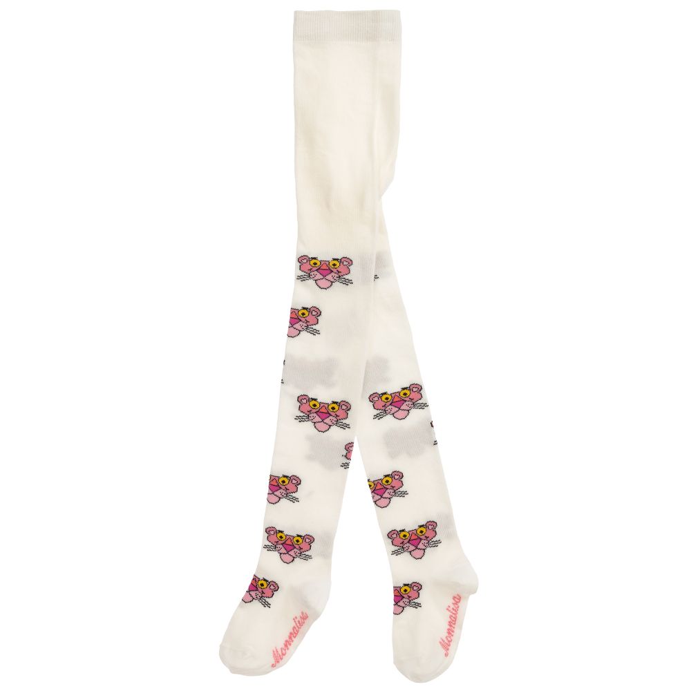 Monnalisa-Girls Ivory Cotton Tights | Childrensalon Outlet