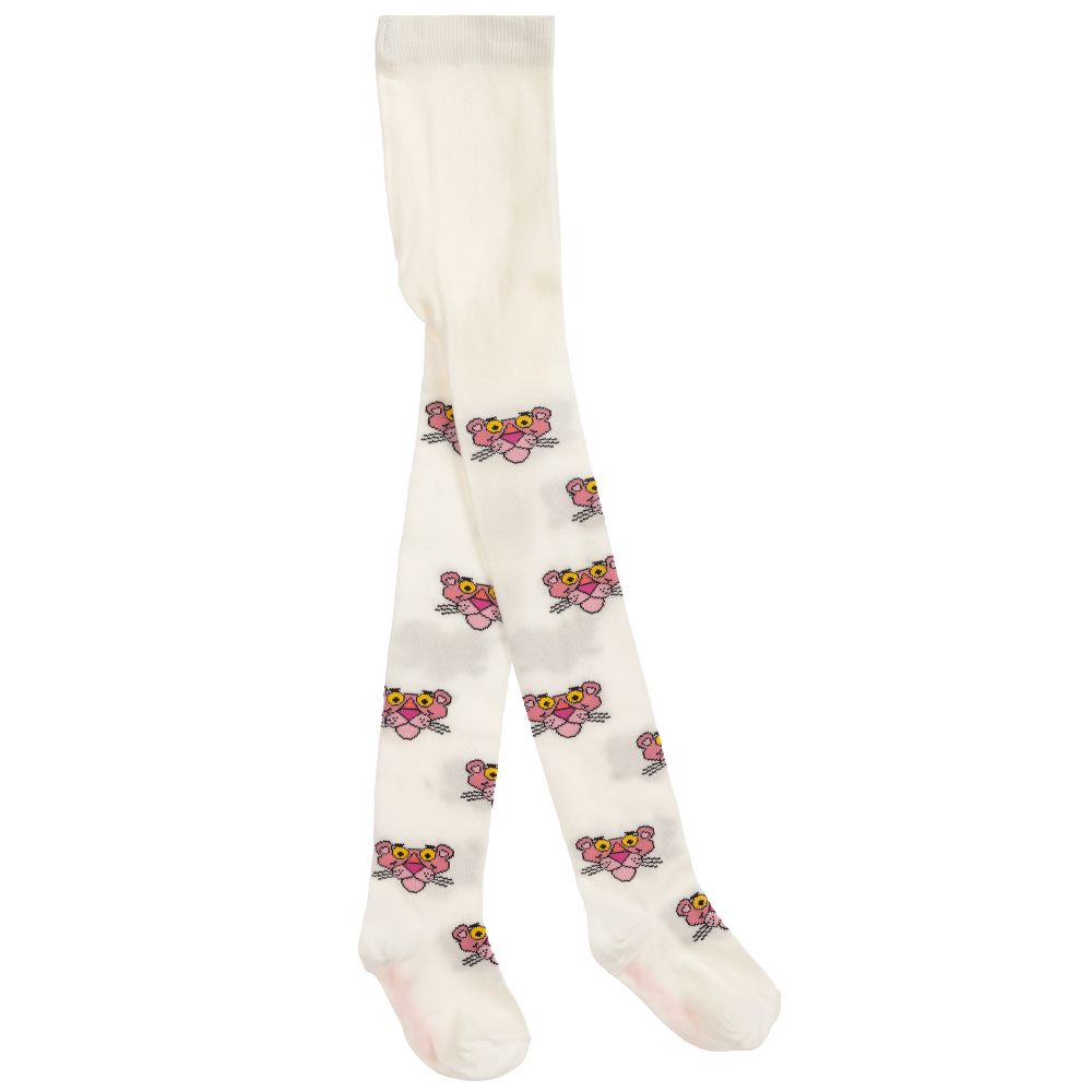 Monnalisa - Girls Ivory Cotton Tights | Childrensalon