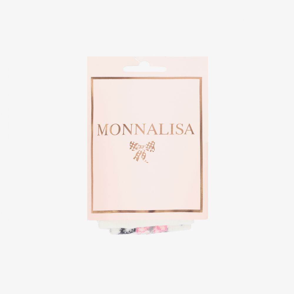 Monnalisa-Girls Ivory Cotton Tights | Childrensalon Outlet