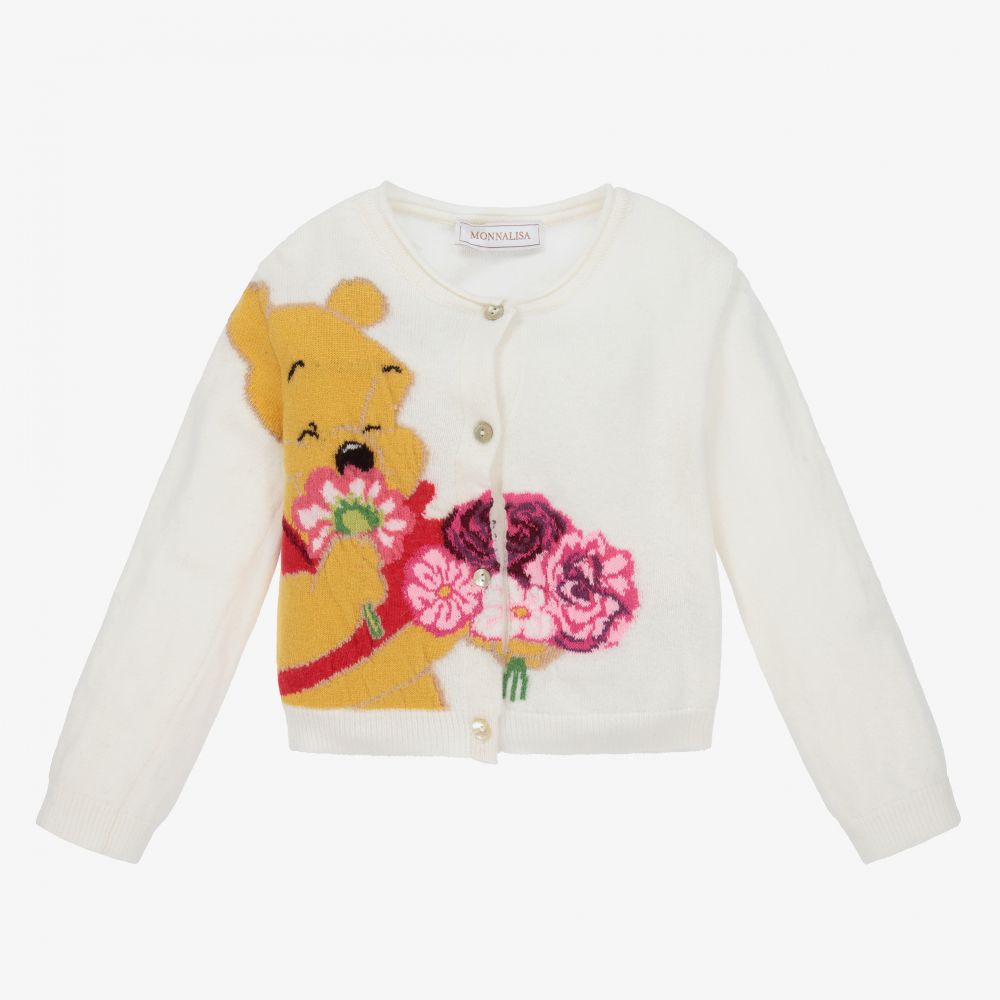 Monnalisa - Cardigan ivoire Disney Fille | Childrensalon