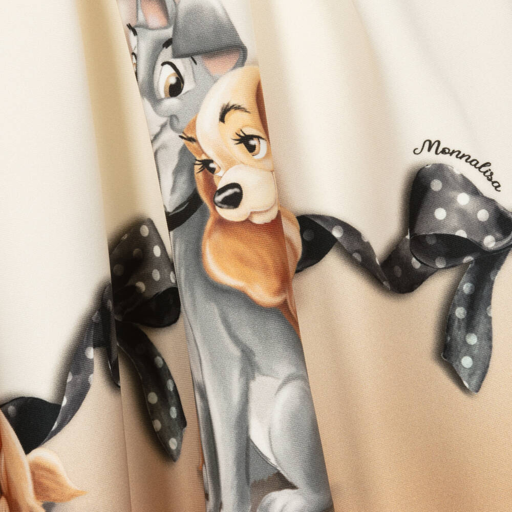 Monnalisa-Girls Ivory Disney Print Skirt | Childrensalon Outlet