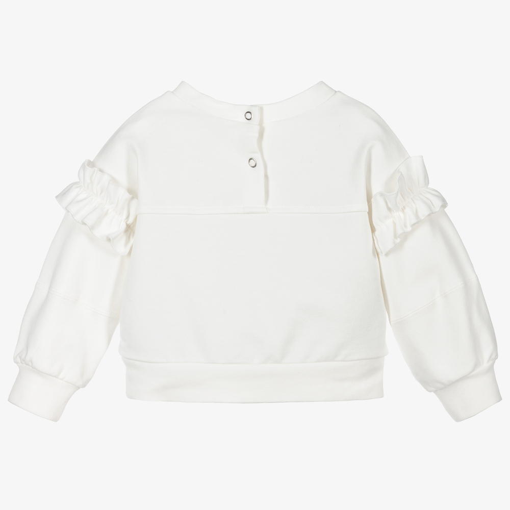 Monnalisa-Кремовый свитшот Disney для девочек | Childrensalon Outlet