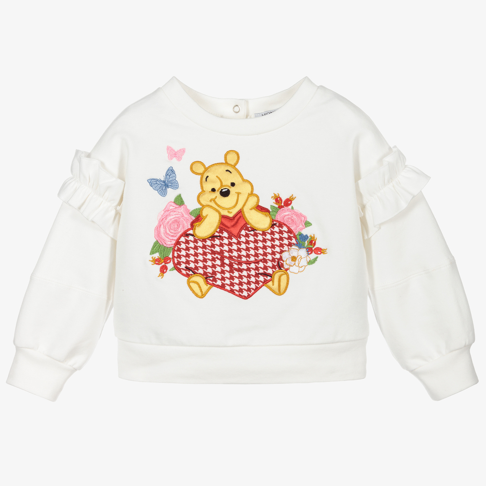 Monnalisa - Sweat-shirt ivoire Disney Fille | Childrensalon