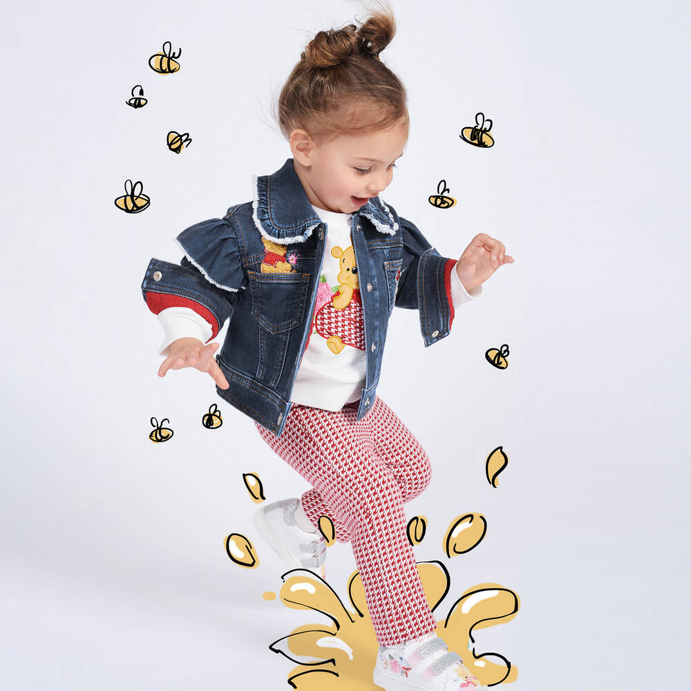 Monnalisa-Кремовый свитшот Disney для девочек | Childrensalon Outlet