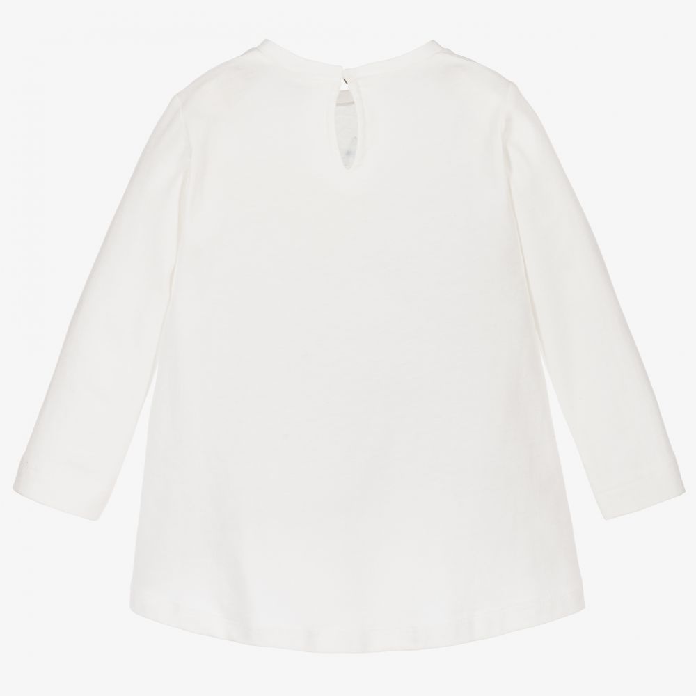 Monnalisa-Girls Ivory Disney Tunic Top | Childrensalon Outlet