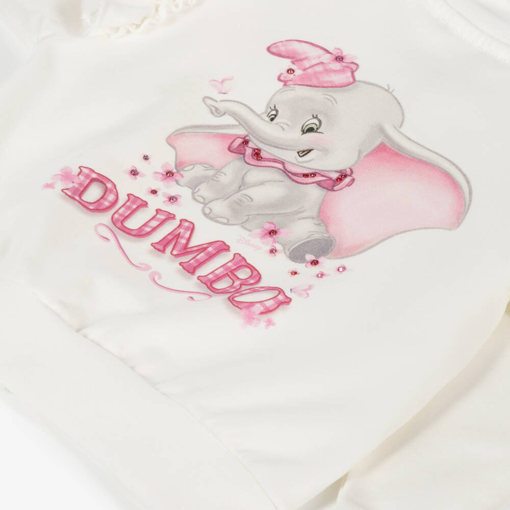 Monnalisa-Girls Ivory Disney Zip-Up Jacket | Childrensalon Outlet