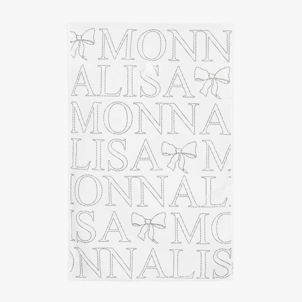 Monnalisa-Girls Ivory Elsa Print Dress | Childrensalon Outlet