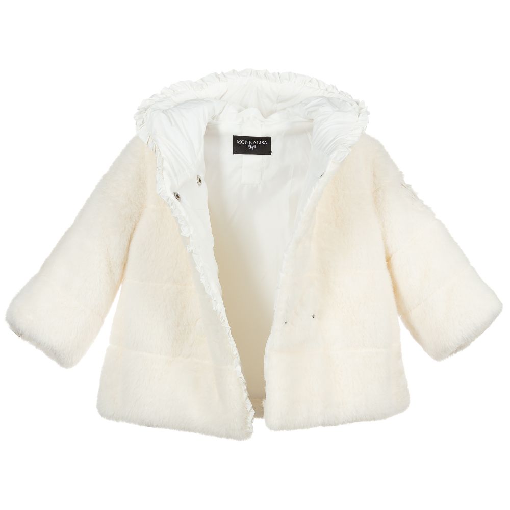 Monnalisa fur coat hot sale