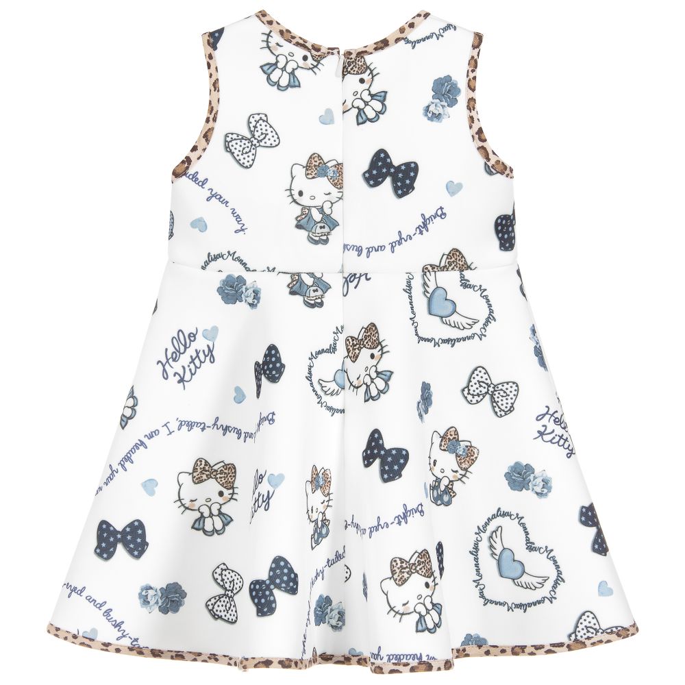 Monnalisa-Girls Ivory Hello Kitty Dress | Childrensalon Outlet