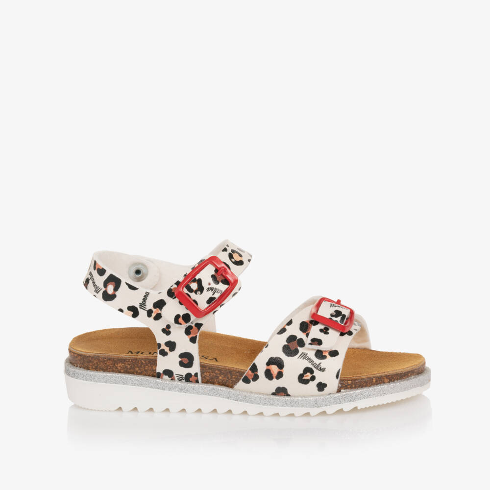 Monnalisa-صندل فاخر للبنات بطبعة الأدغال العاجية | Childrensalon Outlet