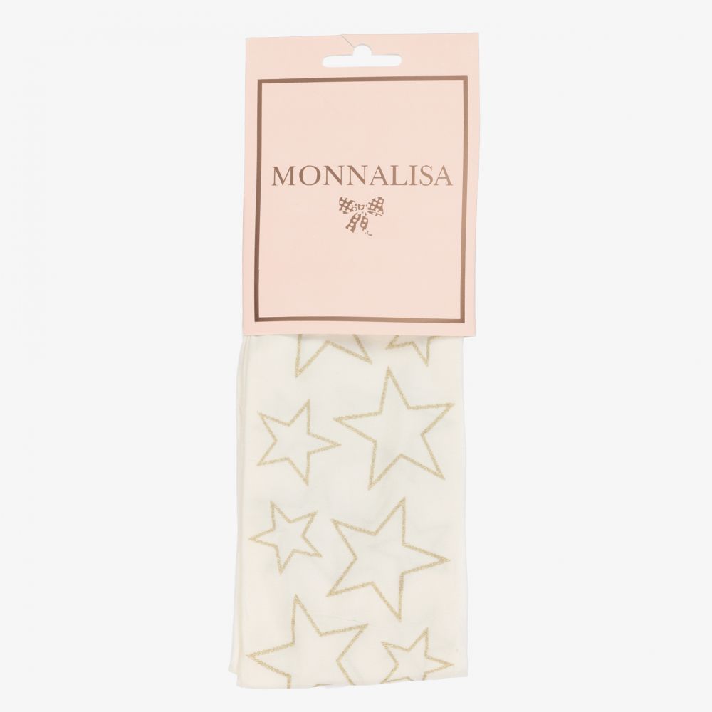 Monnalisa-Кремовые нейлоновые колготки для девочек | Childrensalon Outlet