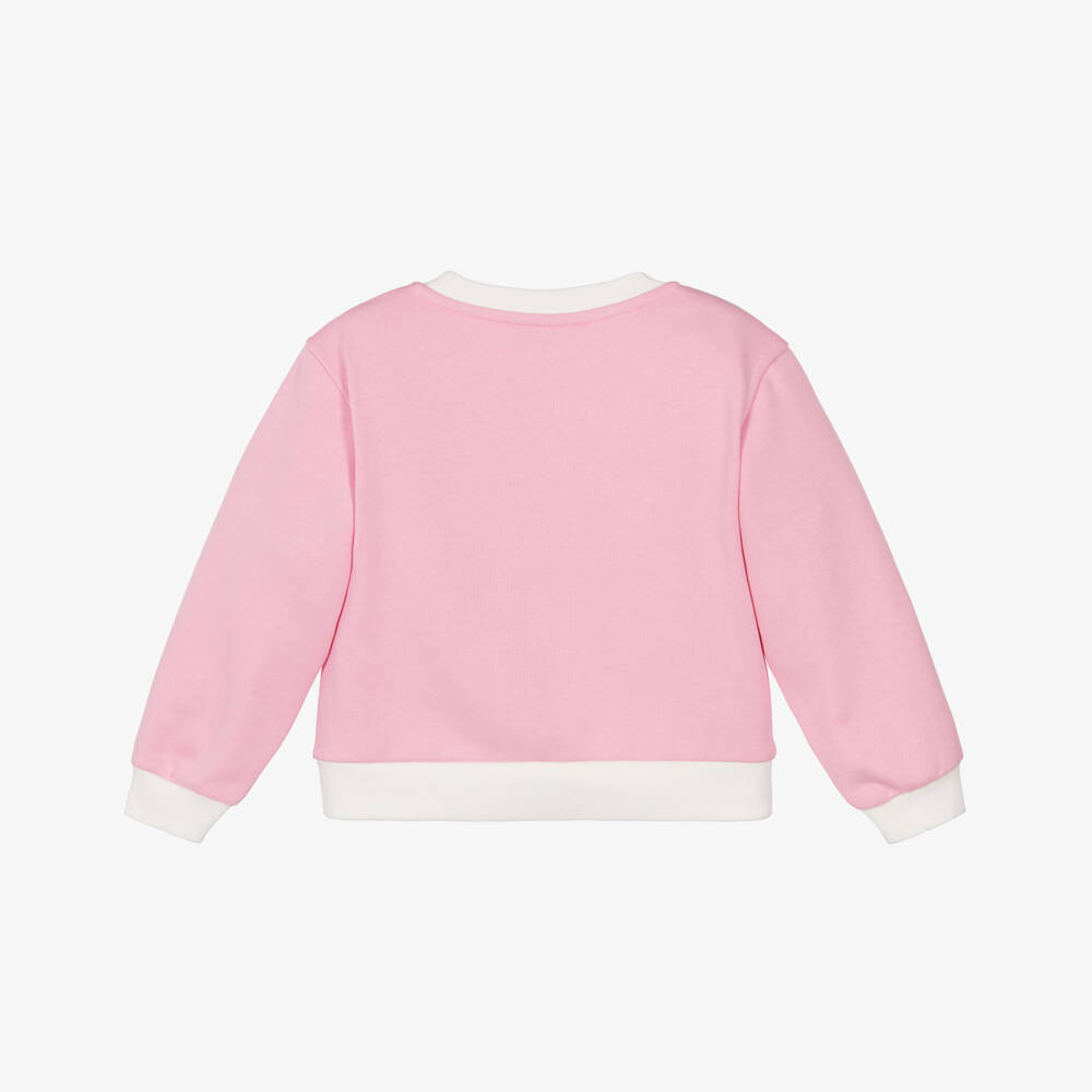 Monnalisa-Кремовый и розовый свитер Disney для девочек | Childrensalon Outlet