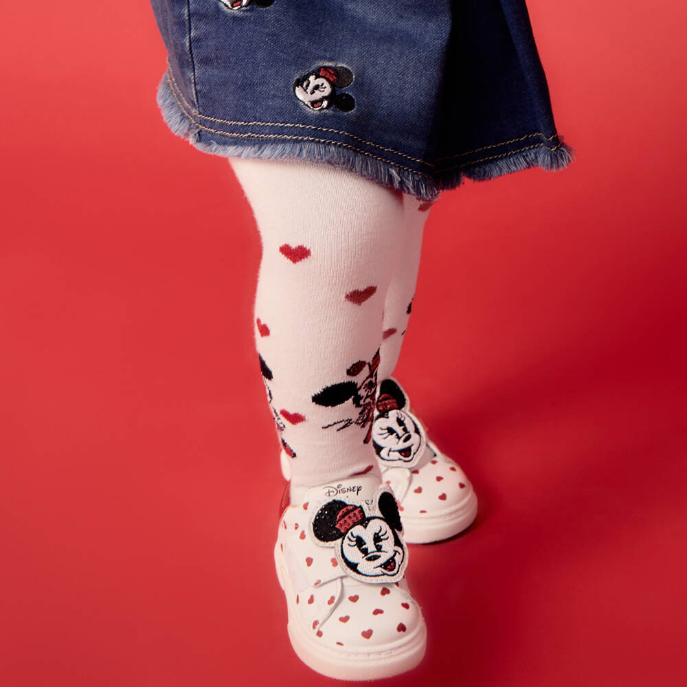 Monnalisa-جوارب عاجية وحمراء للبنات من ميني | Childrensalon Outlet