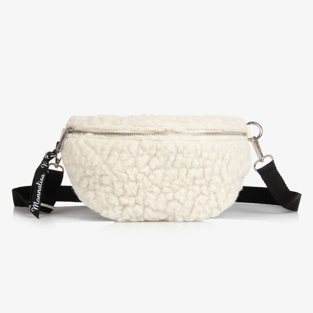 Monnalisa - Кремовая флисовая сумка через плечо (33см) | Childrensalon
