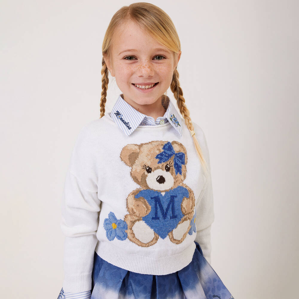 Girls teddy jumper deals