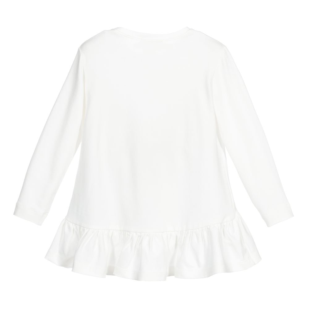 Monnalisa-Girls Ivory Tunic | Childrensalon Outlet