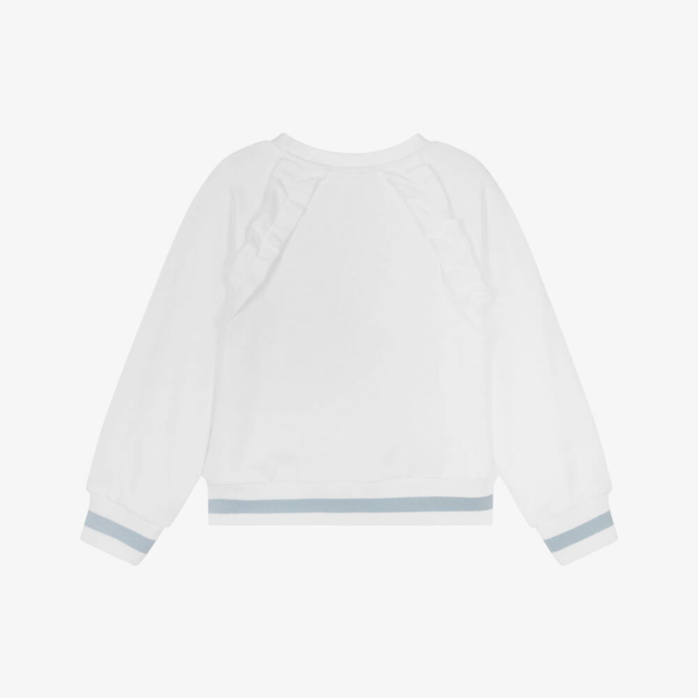 Monnalisa-Кремовый свитер с принтом Wonderland для девочек | Childrensalon Outlet